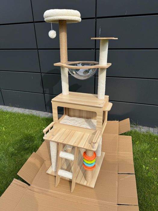 Duży drapak dla kota 147 cm 5 poziomów