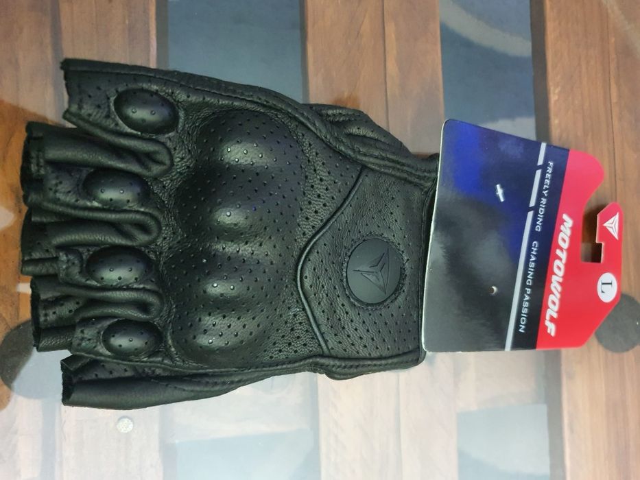 Luvas em pele para mota