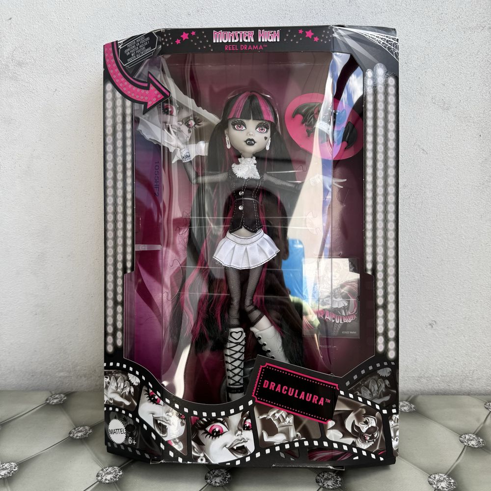 Monster high lalka doll Draculaura reel drama mattel nib nowa