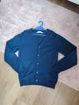 Sweter sweterek 134 140 h&m rozpinany granatowy chłopiecy