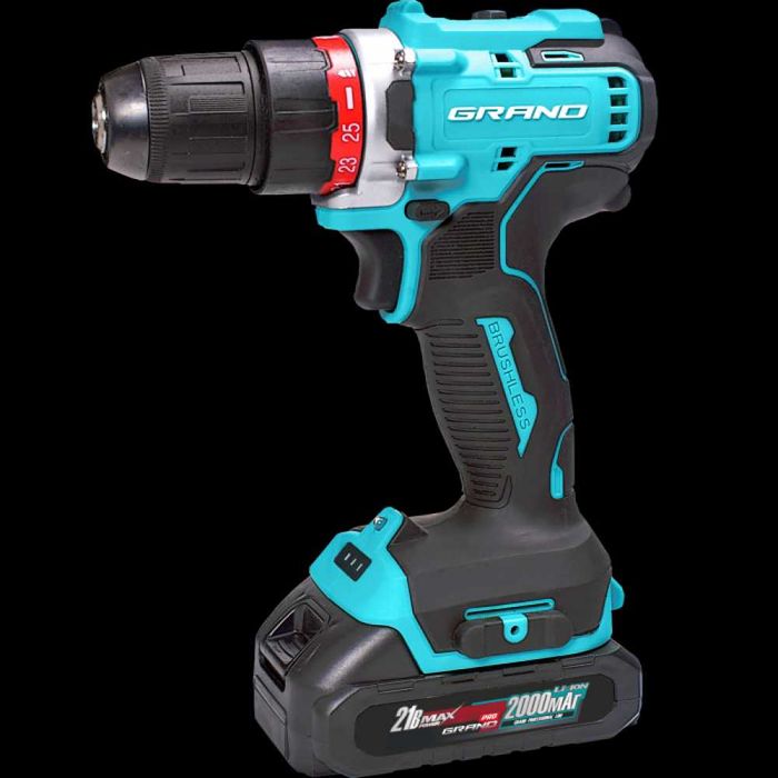 Шуруповерт grand да-21bl/pro без акумуляторів
