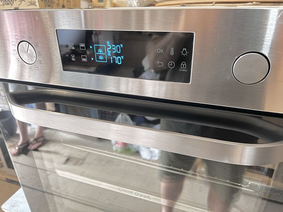 Духовка нерж Samsung DualCook подвійне приготування (Малайзія)