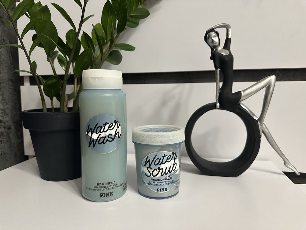 Набір water wash cucumber лосьйон гель скраб для тіла victorias secret