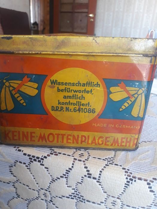 Stara puszka Art Deco Motki ok.1935 r.