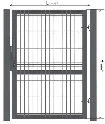 Ogrodzenie Panelowa FI 5/133cm+ 25cm podmurówka WALDI - RADOSZYCE