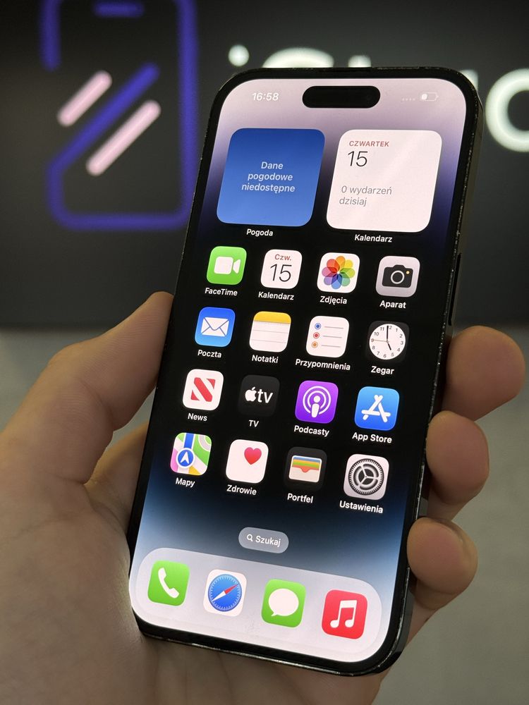 RATY 0% iPhone 14 Pro 128GB BATERIA 100% GWARANCJA 12 miesięcy!!!