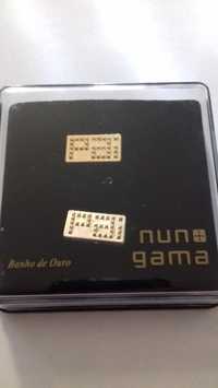 Botões de punho "Nuno Gama - Dia do Pai" - com banho de ouro