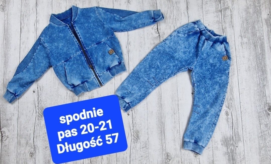 Spodnie dresowe chłopięce bawelniane Mimi joggery dekatyzowane 104/110
