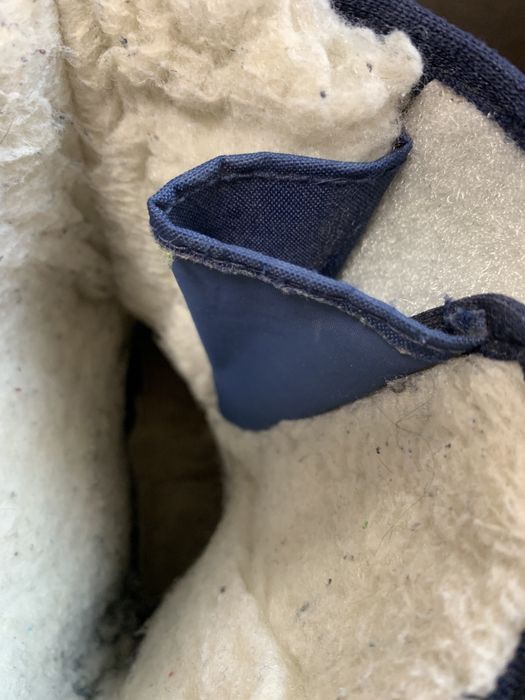 Дутики сапожки синие   на овчине  34р/34,5/22см