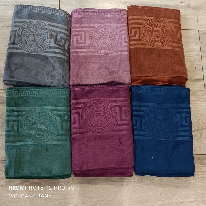 Ręcznik mikrofibra duży 70*140cm grecki wzór Meduza