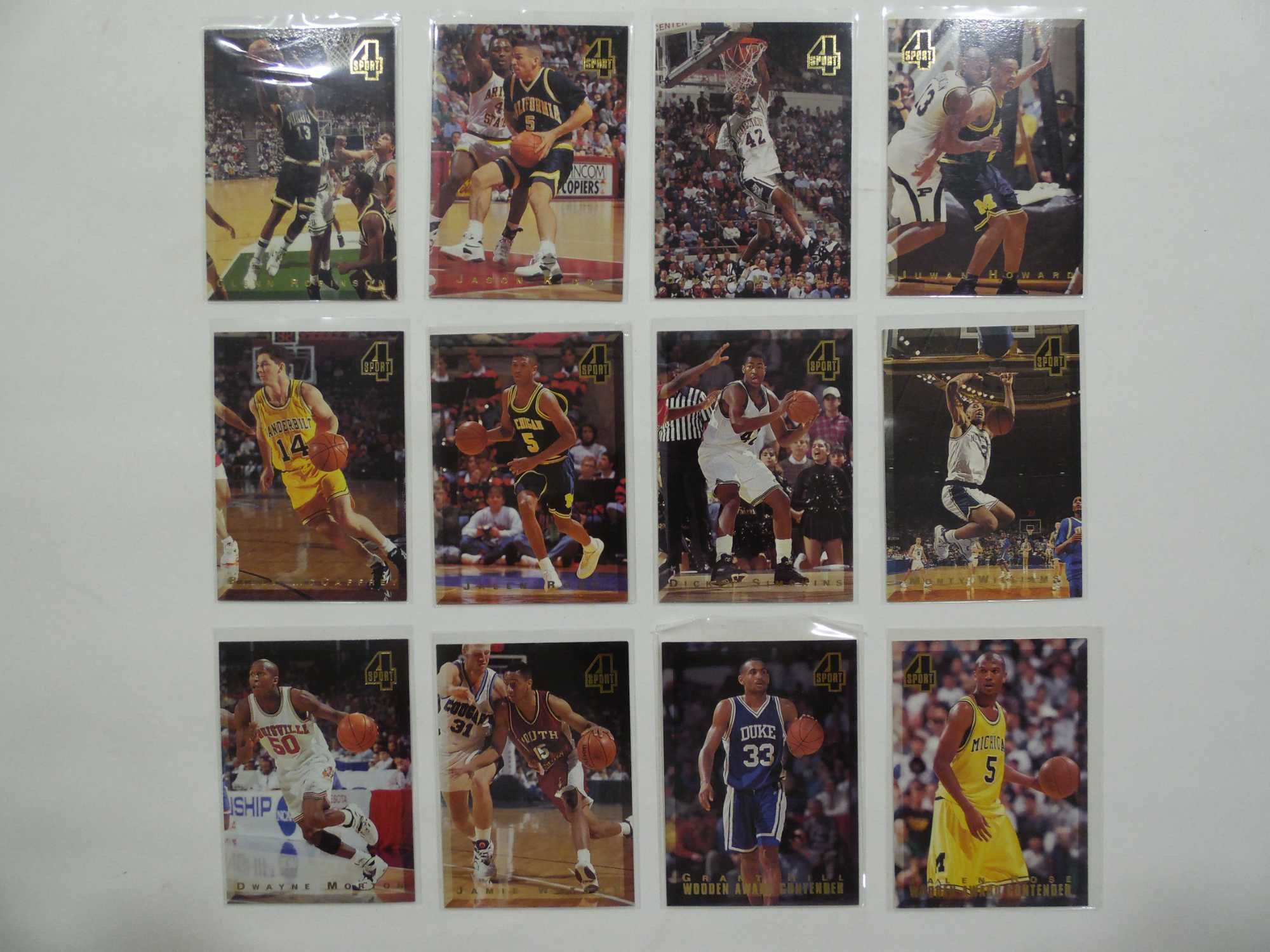 Lotes de cartas da NBA Skybox e outras