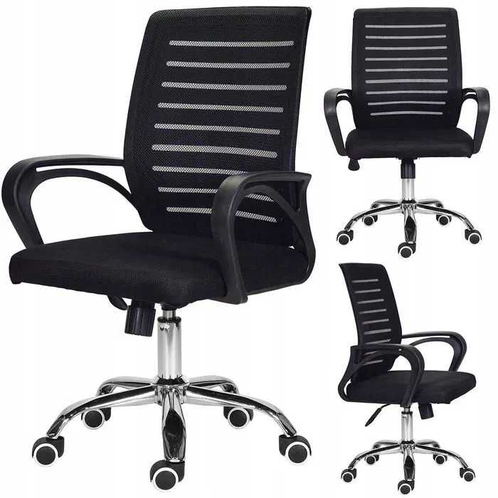 Krzesło obrotowe do biurka fotel biurowy siatka oddychający