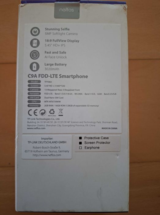 Smartphone TP-Link Neffos C9A