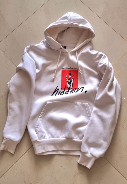 Худи біле оверсайз