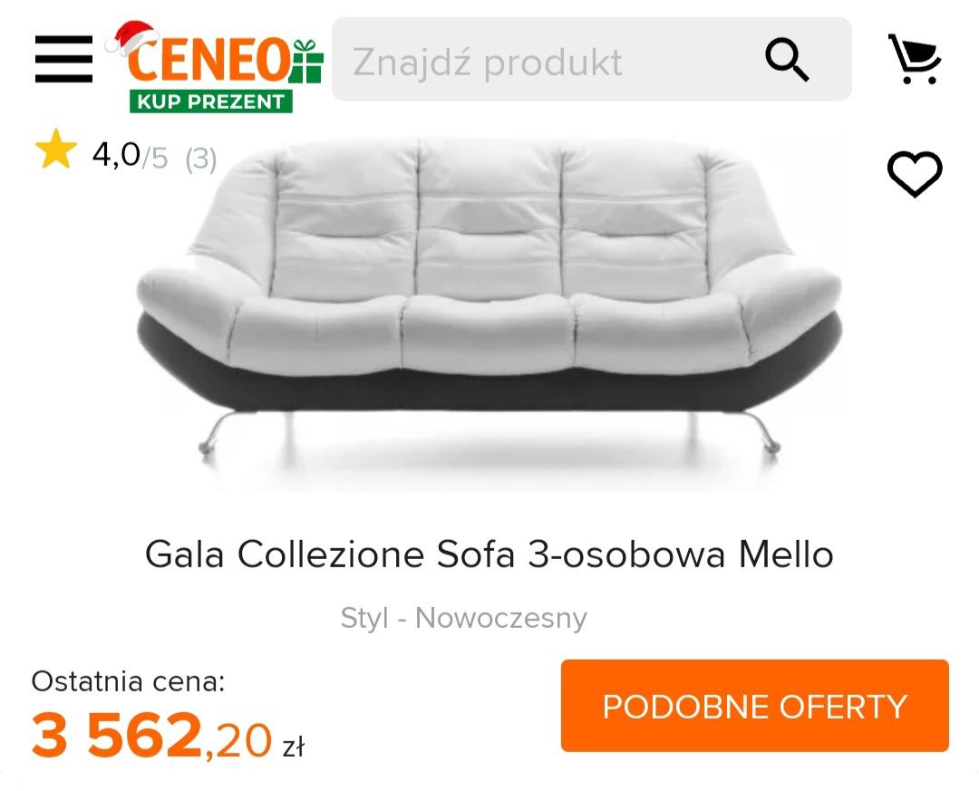 OKAZJA Sofa fotele skórzane Gala collezione