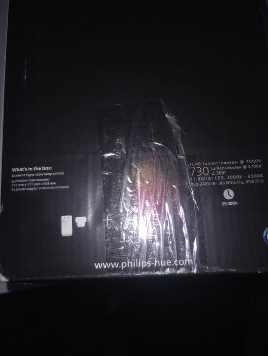 Lampa smart Philips Hue White and  color ambiance Lampa Signe gradient