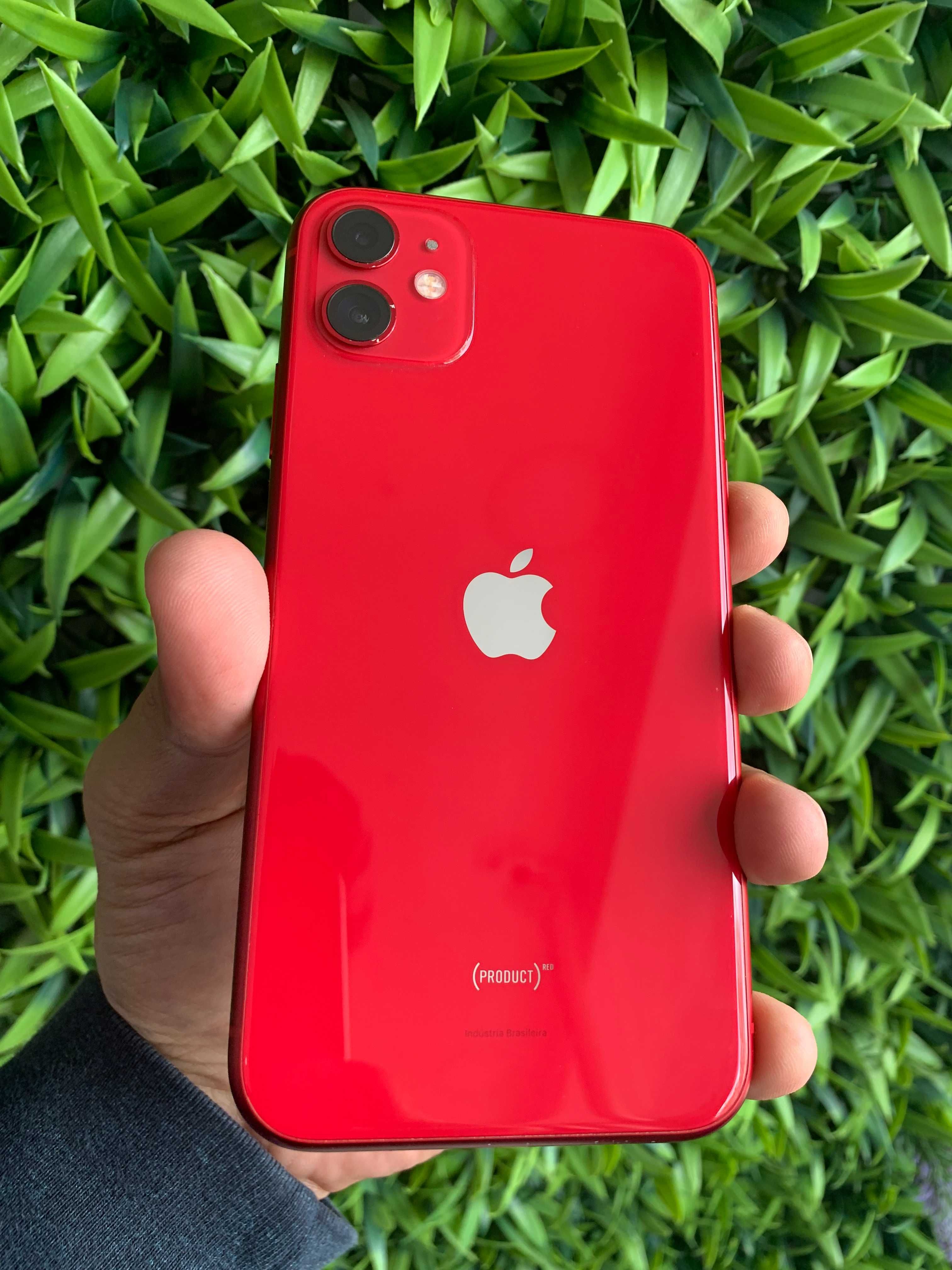 iPhone 11 64GB Vermelho - Bateria 100% - Loja Ovar