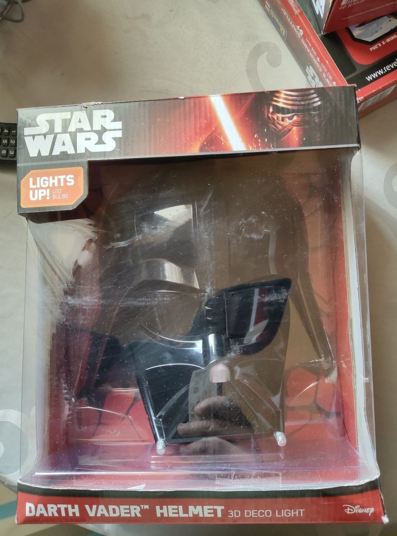 Lampada 3D Darth Vader star Wars nova