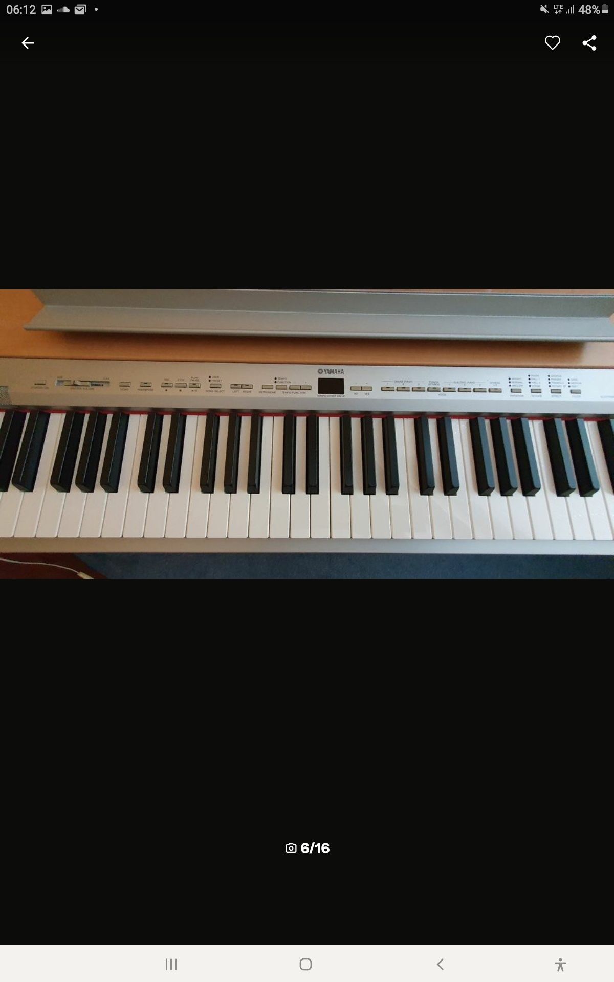 Pianino  cyfrowe  Yamaha P 140 S / silver/