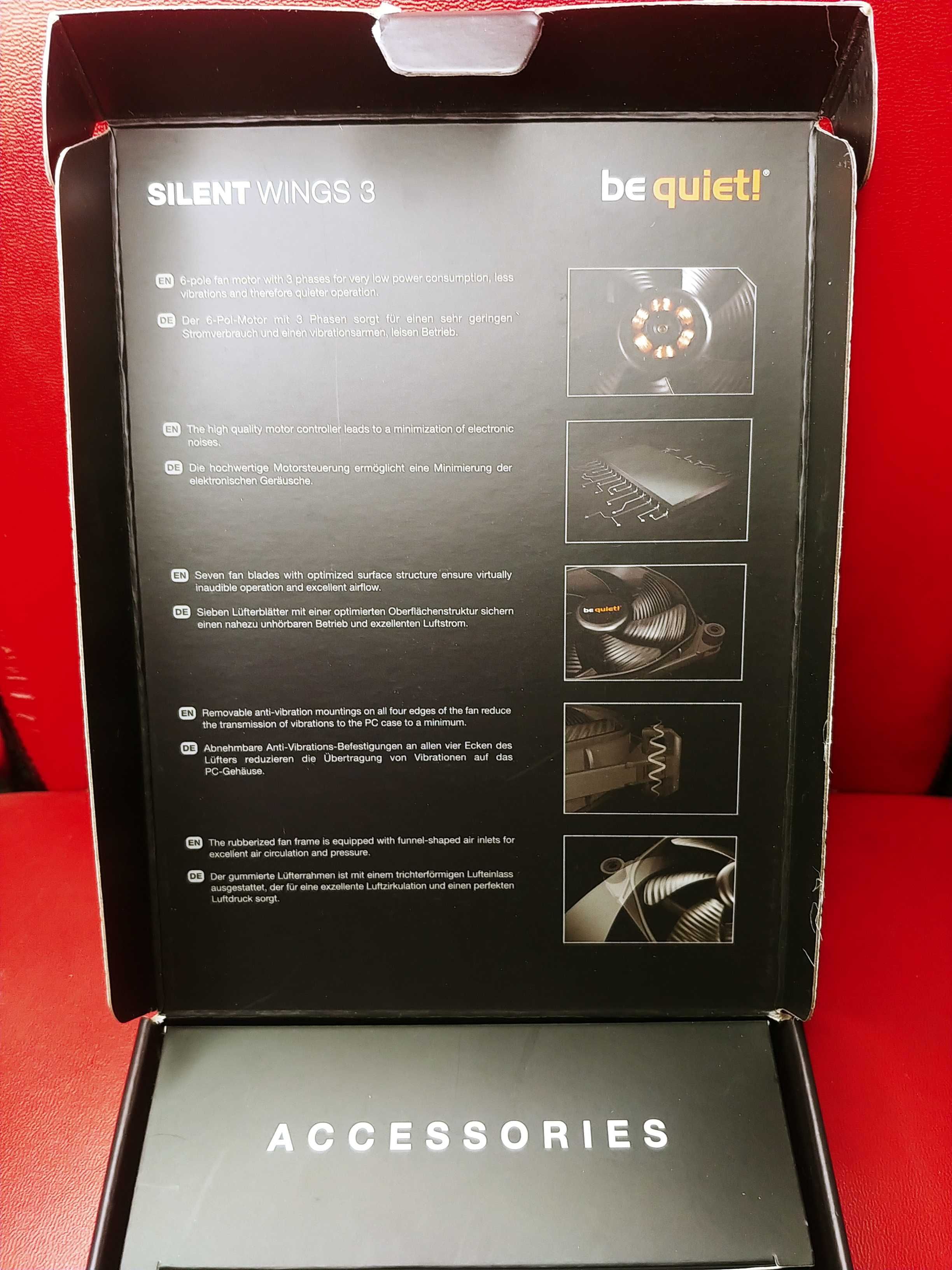 Wentylator Be quiet silent wings 3 140mm 1000RPM PWM