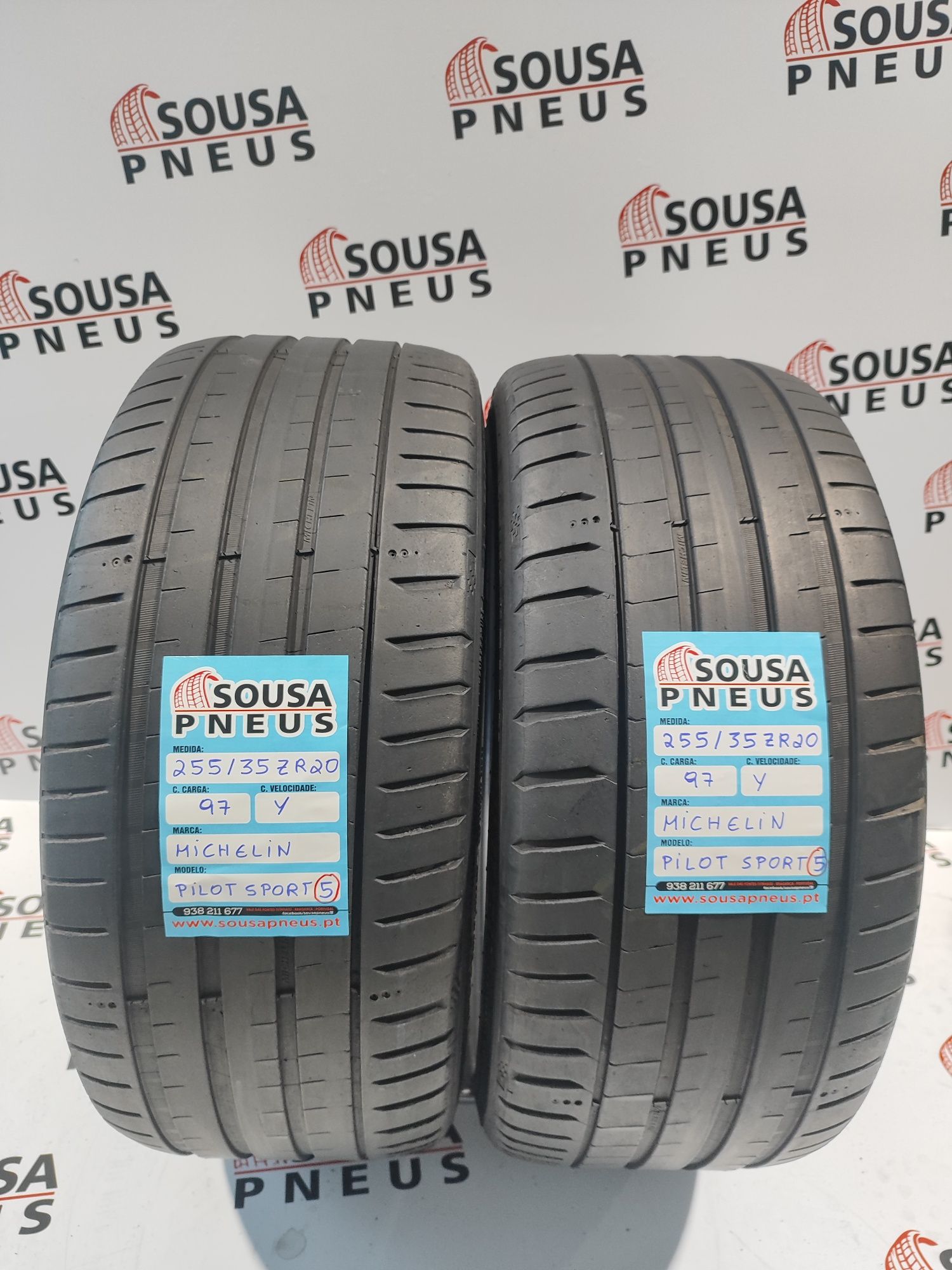 2 pneus semi novos 255-35ZR20 Michelin - Oferta dos portes
