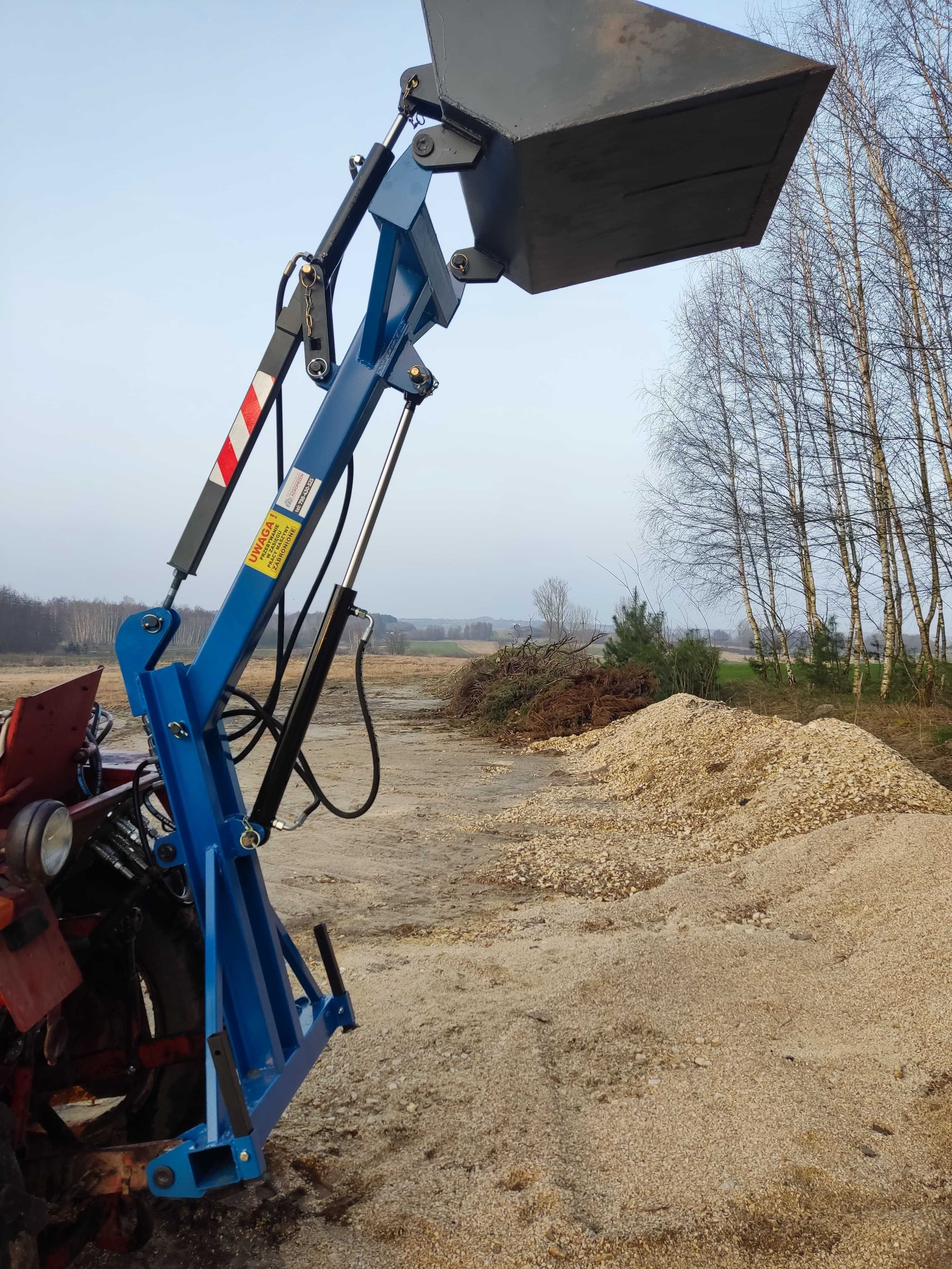 Ładowacz do ciągnika tur na tył ciągnika łycha hydrauliczny do piachu
