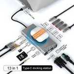 Stacja Dokująca USB C 13 W 1 HUB Koncentrator USB Adapter Wieloportowy