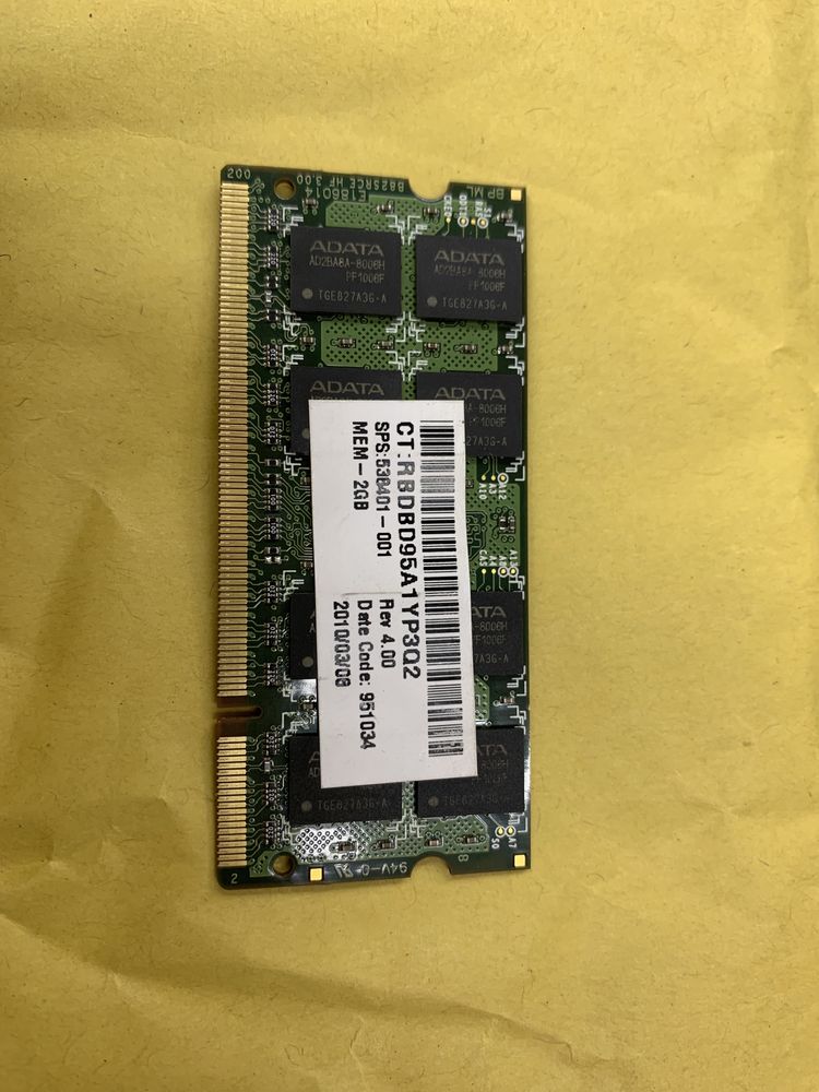ОЗУ DDR2 2 gb Samsung, adata 2gb