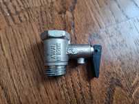 Латунный червячный кран 1/2", предохранительный клапан для бойлера