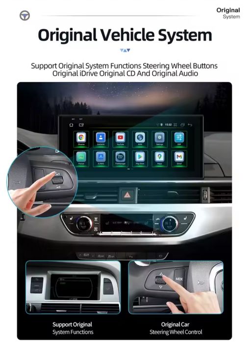 Android auto ecrã touch Audi A4 B9 (FAÇO A INSTALAÇÃO)