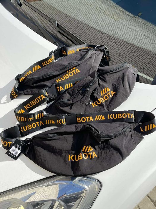 Kubota нейлоновая бананка, сумка на пояс, 2х кармана, крепкая вместит