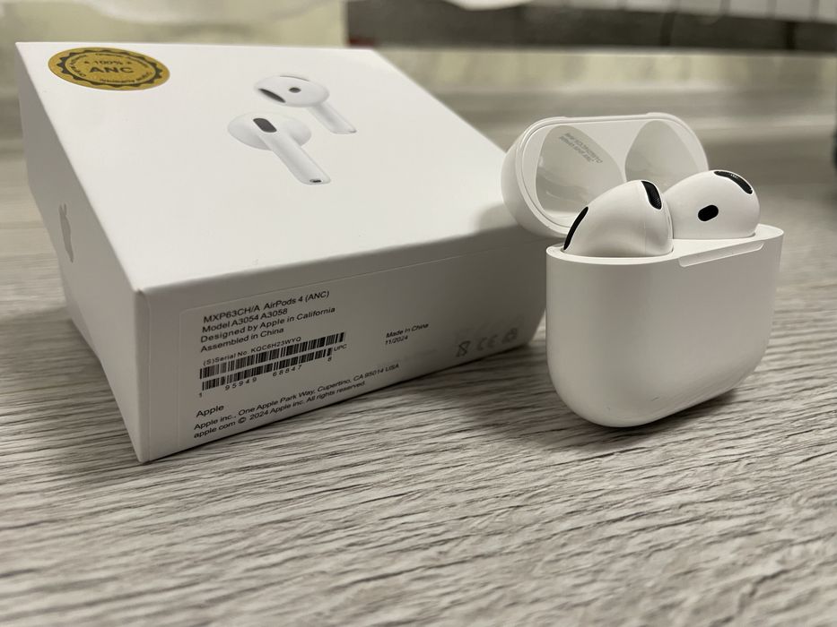 Навушники TWS AirPods 4 ANC white High Original Quality