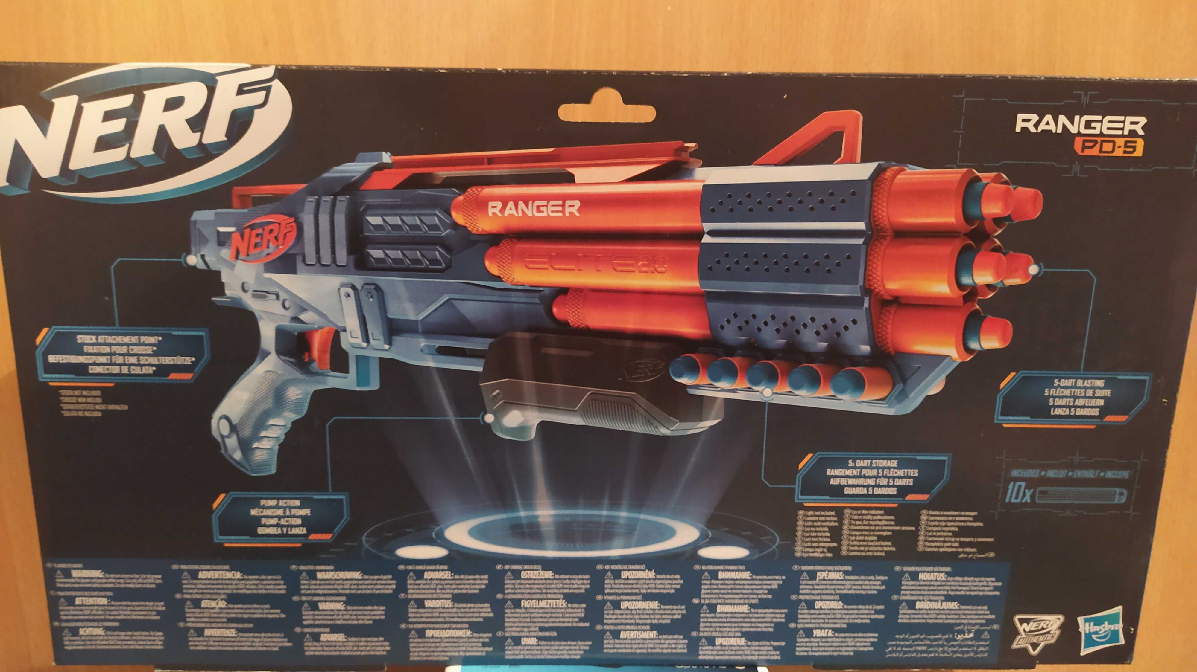 Nerf Elite 2.0 Wyrzutnia Ranger PD-5 F4186 pistolet karabin prezent