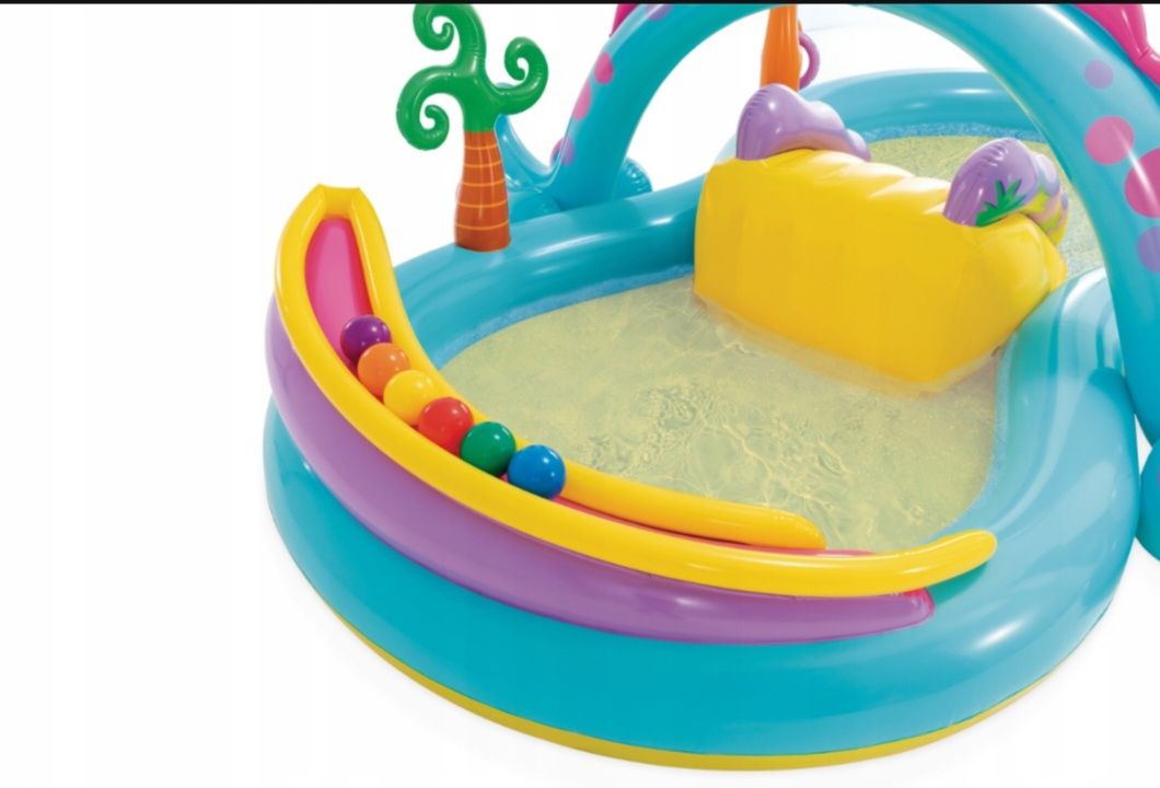 Basen dla dzieci INTEX Dinoland zjeżdżalnia