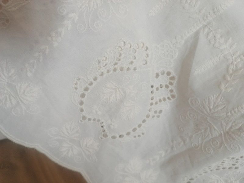 Sukienka koronkowa długa maxi boho zwiewna wyszywana bawełniana