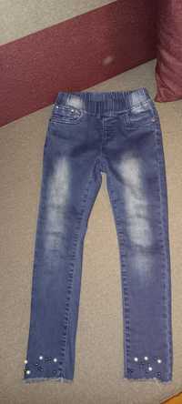 Zestaw spodni dla dziewczynki 128/134 Jeans