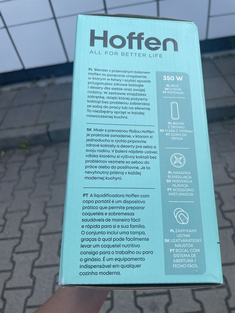 Blender z przenośnym bidonem hoffen