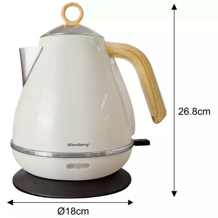 Czajnik Elektryczny 1,7L Klausberg Kb-7708 Kremowy