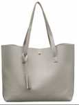 Torba Shopper wakacyjna, matowa, szara
