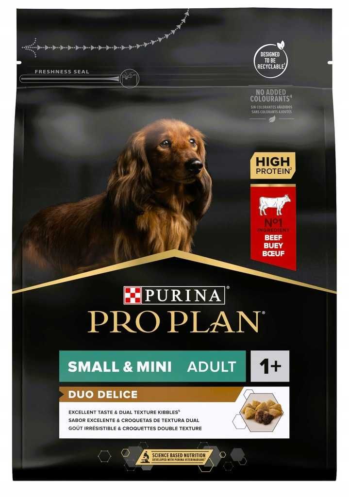 Sucha karma dla psa Purina Pro Plan Small Mini Duo Delice 3x 2.5kg