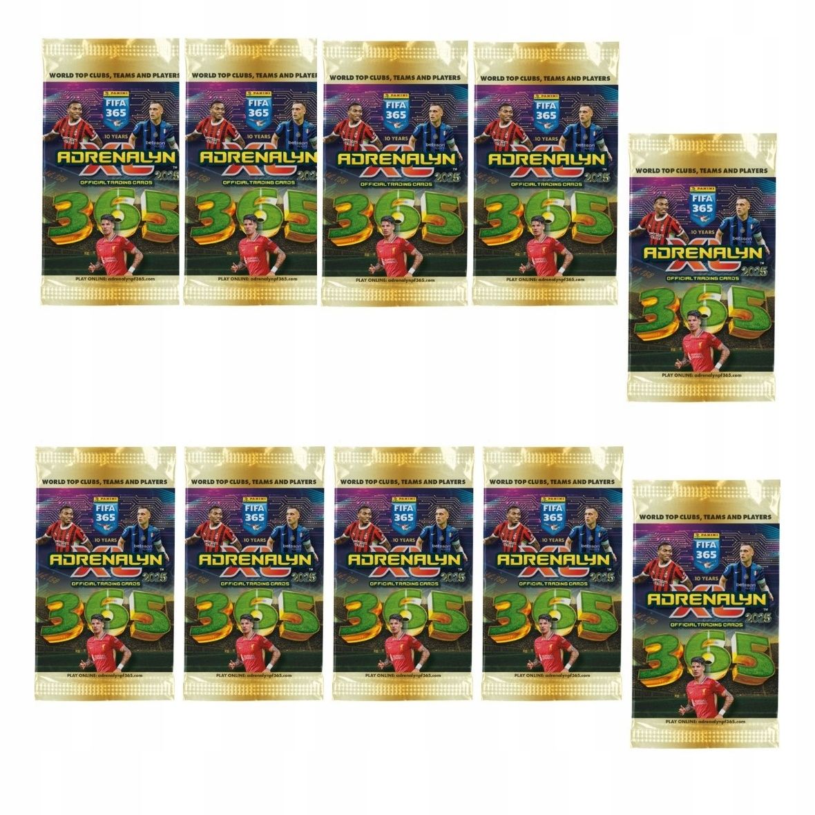 10 X Saszetka Fifa 365 karty 2025 Adrenalyn Xl Panini