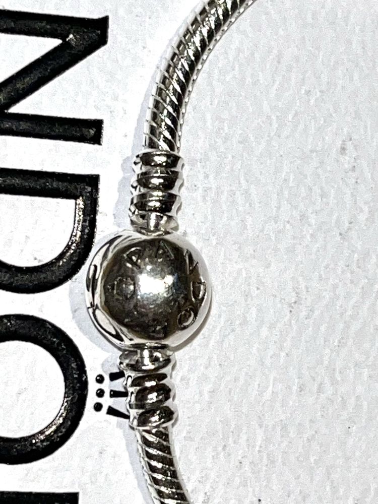 Pandora bransoletka modułowa do charmsów  serce srebro 925 19cm