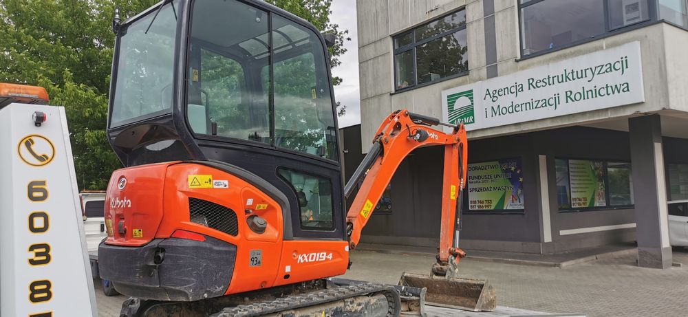 Wynajem minitraktorka kubota kx27 kx19