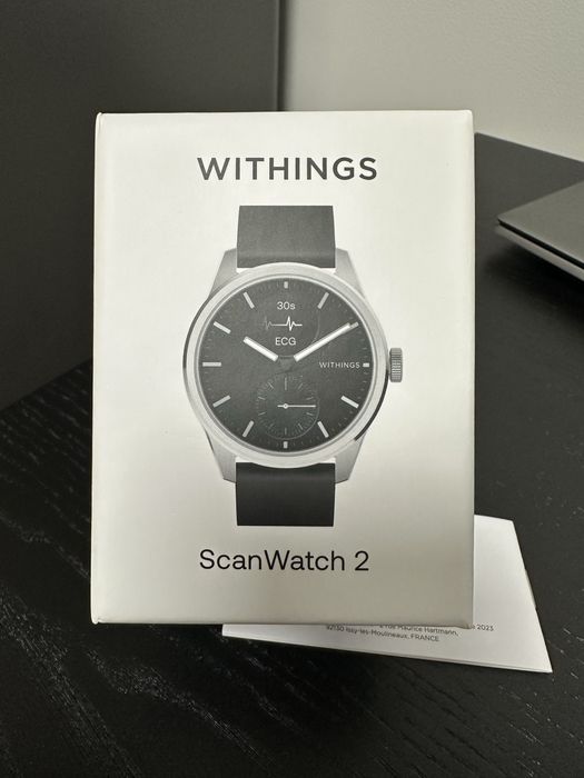 Withings ScanWatch 2 42 mm z fakturą, stan idealny