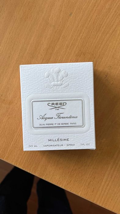 коробка от оригинального Baccarat Rouge 540 и Creed Acqua Fiorentina