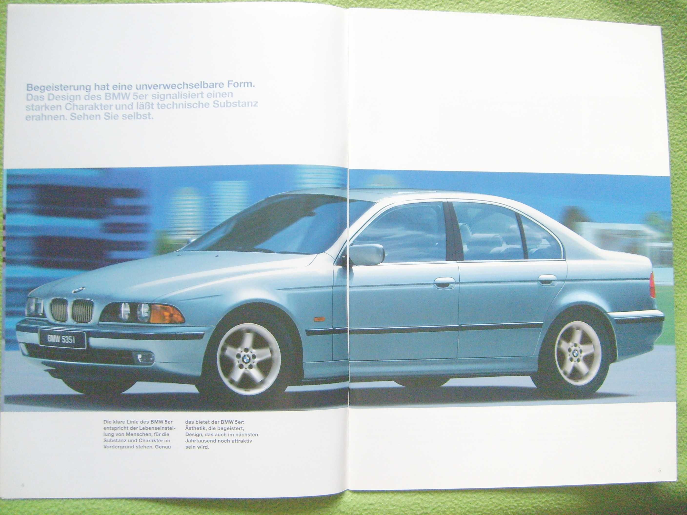 BMW 5 E39 Limousine '97 prospekt IDEAŁ 46 str., wyprzedaż kolekcji !