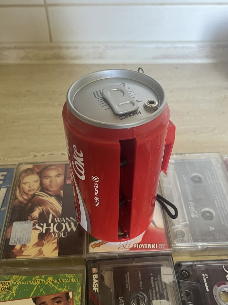 Rzadki zabytkowy walkman kolekcjonerski coca cola puszka