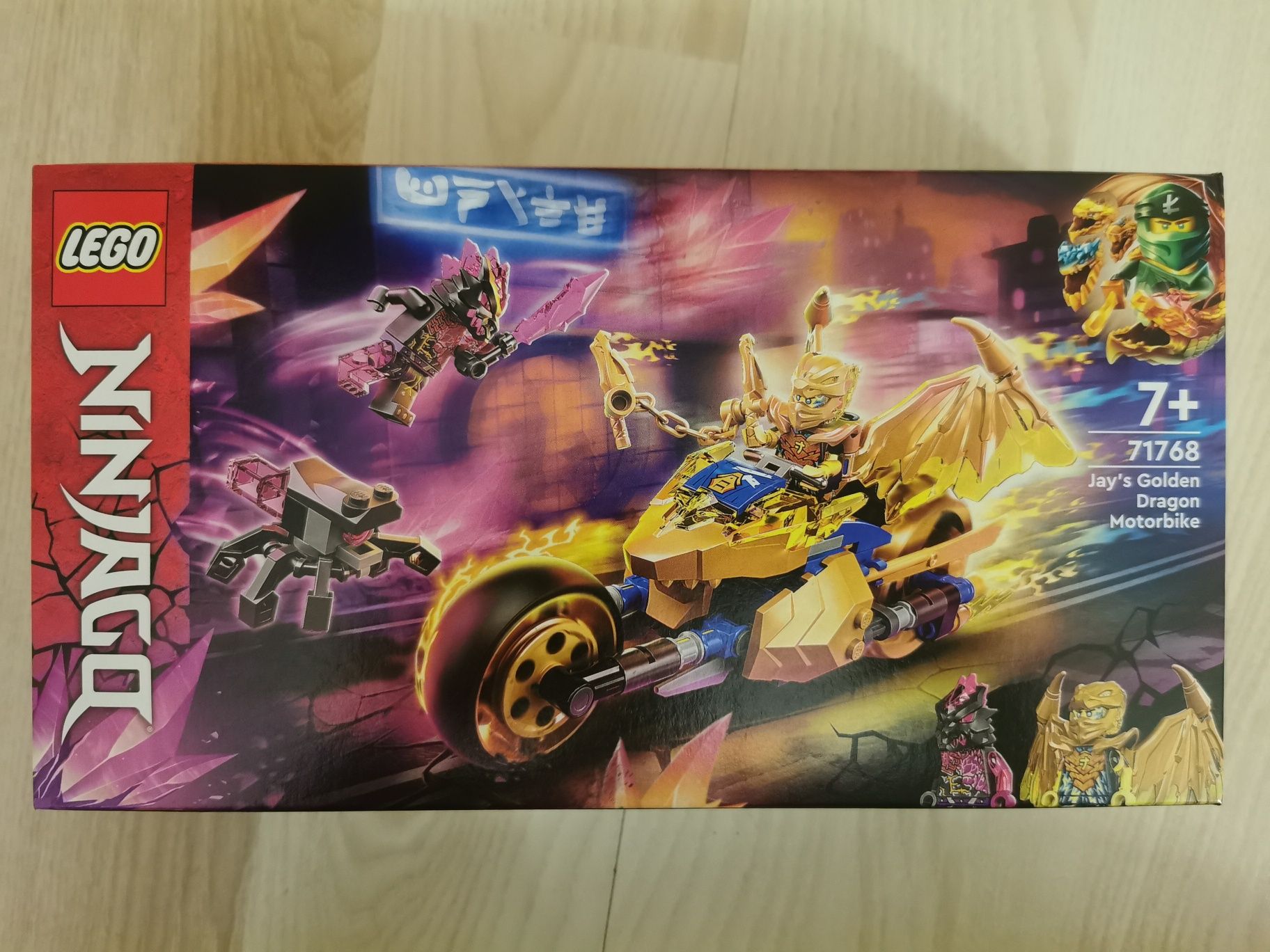 Nowe LEGO Ninjago 71768 Złoty smoczy motocykl Jaya nowy