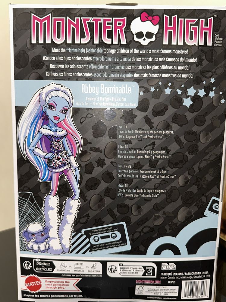 Monster High Монстер хай Еббі, Спектра базова Creeproduction ляльки