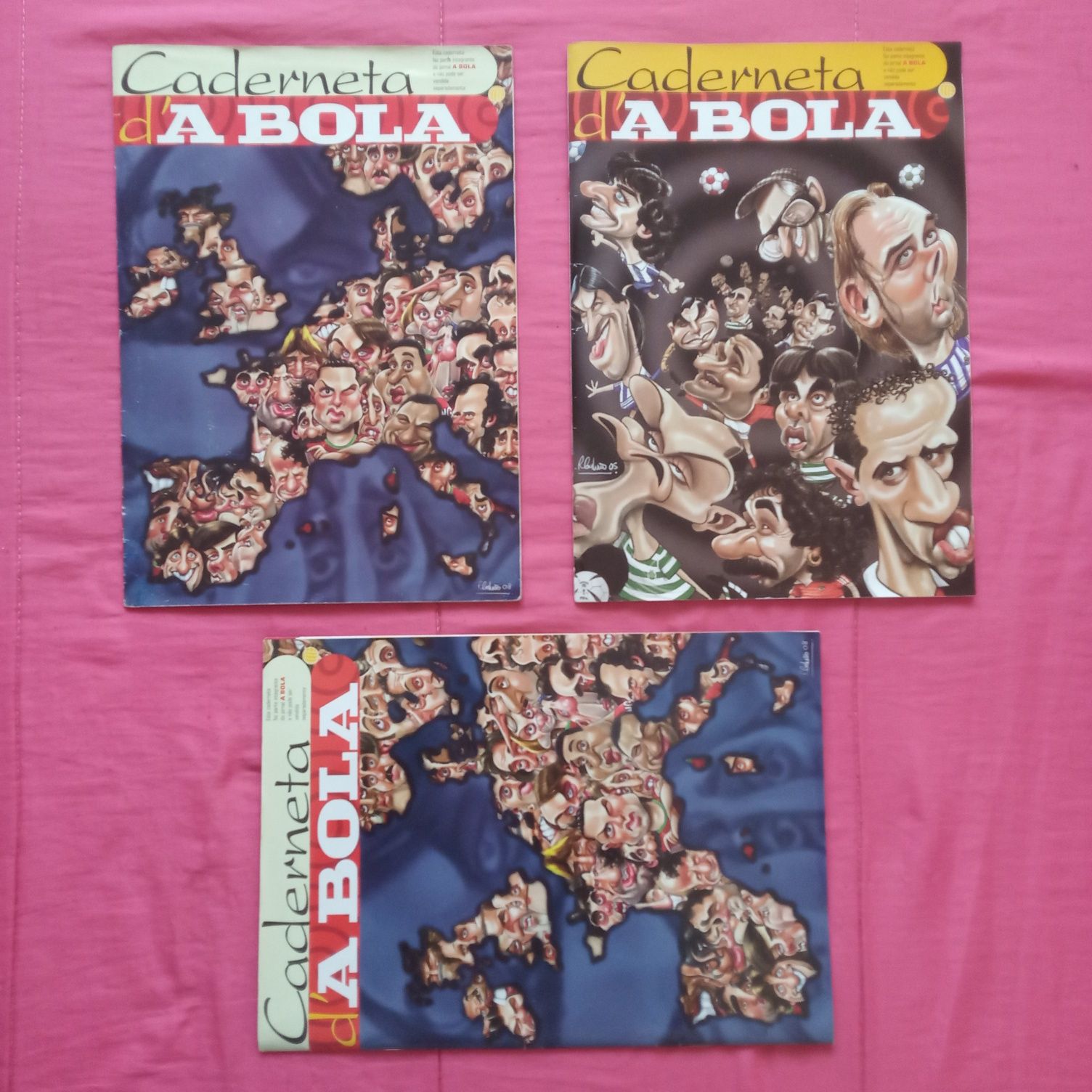 3  Cadernetas d' A  BOLA  (completas)
